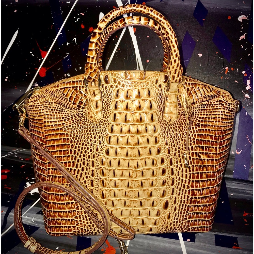 BRAHMIN TOASTED MELBOURNE SATCHEL SHOULDER BAG